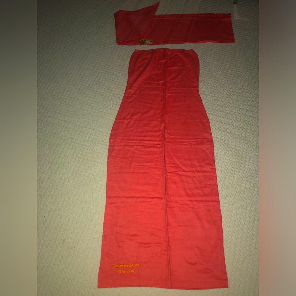 Organic Cotton Shawl + Full Length Dress